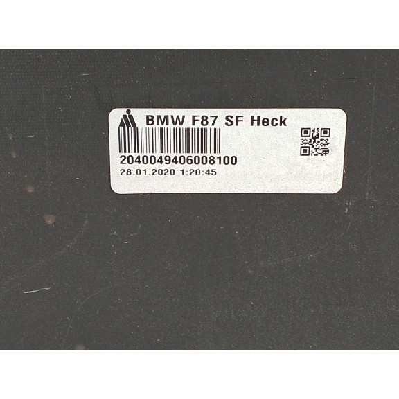 Recambio de paragolpes trasero para bmw serie m2 coupe (f87) basis referencia OEM IAM 51128062184  