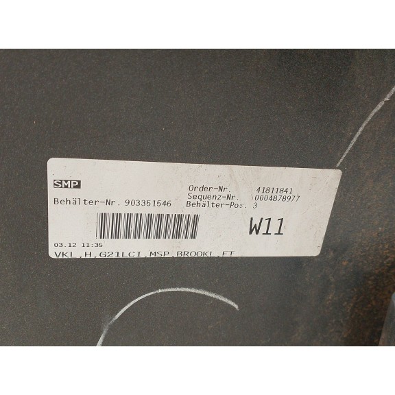 Recambio de paragolpes trasero para bmw 3 (g20, g80, g28) 330 i referencia OEM IAM 51128085482  