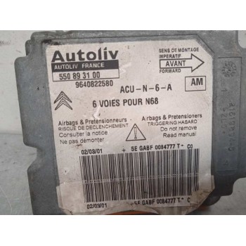 Recambio de centralita airbag para citroën xsara picasso 2.0 hdi cat (rhy / dw10td) referencia OEM IAM 9640822580 550893100 