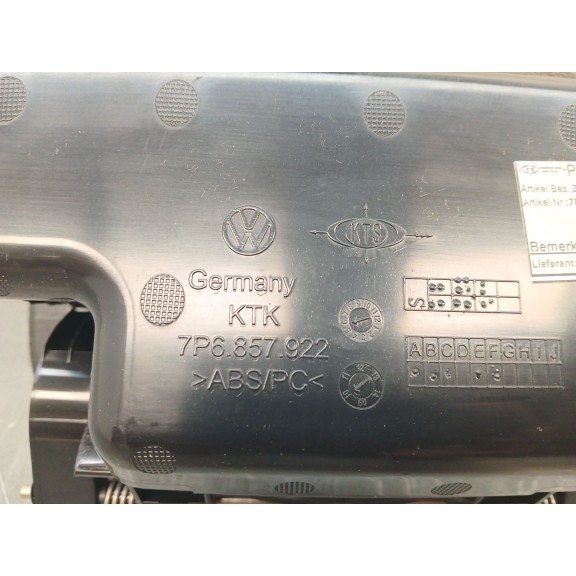 Recambio de guantera para volkswagen touareg (7p5, 7p6) 3.0 v6 tdi referencia OEM IAM 7P6857922  