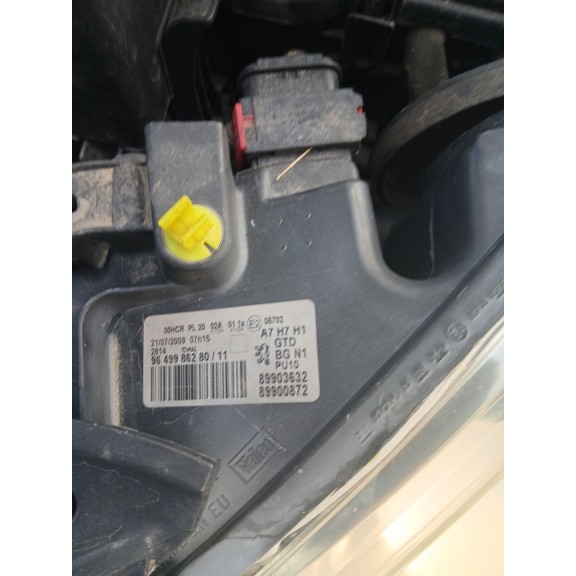 Recambio de faro izquierdo para peugeot 207/207+ (wa_, wc_) 1.6 hdi referencia OEM IAM   