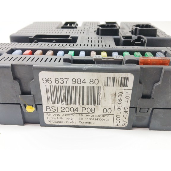 Recambio de centralita bsi para citroën c4 coupé (la_) 1.6 hdi referencia OEM IAM 9663798480  