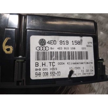 Recambio de mando climatizador para audi a8 (4e2) 3.7 quattro referencia OEM IAM 4E0919158  