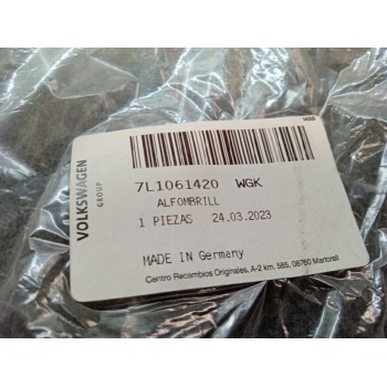 Recambio de moqueta para volkswagen t6.1 multivan (sh) referencia OEM IAM 7L1061420WGK DELANTERAS 2019>>ALFOMBRILLAS