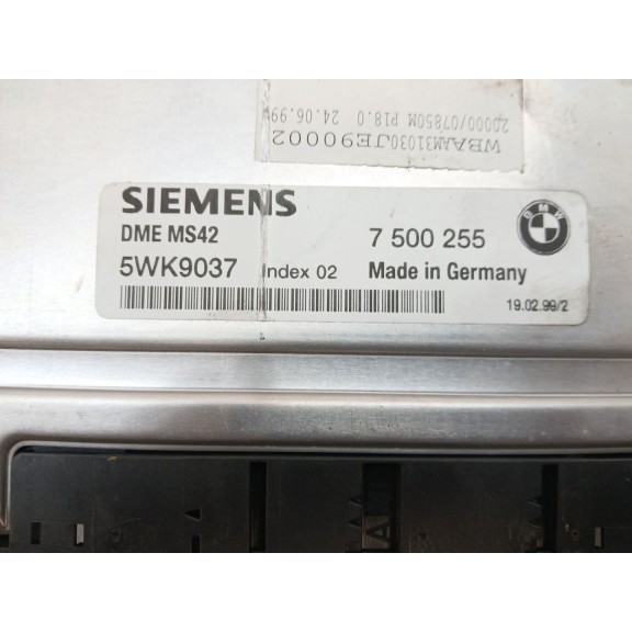 Recambio de centralita motor uce para bmw serie 3 berlina (e46) 323i referencia OEM IAM 5WK9037 7500255 