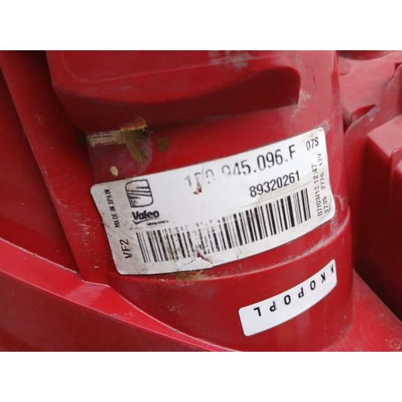 Recambio de piloto trasero derecho para seat leon (1p1) reference referencia OEM IAM 1p0945096f 89320261 