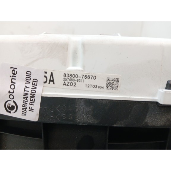 Recambio de cuadro instrumentos para lexus ct (zwa10_) 200h (zwa10_) referencia OEM IAM 8380076670 2574809311 12T03604D