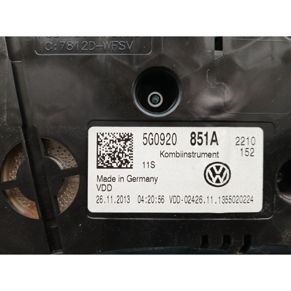 Recambio de cuadro instrumentos para volkswagen golf vii variant (bv5) advance bmt referencia OEM IAM   