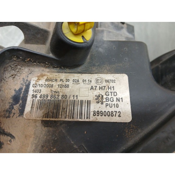 Recambio de faro izquierdo para peugeot 207/207+ (wa_, wc_) 1.4 referencia OEM IAM   