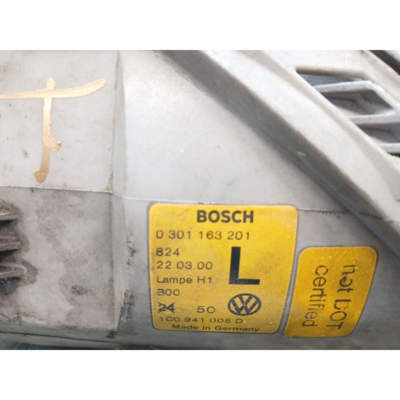 Recambio de faro izquierdo para volkswagen new beetle (9c1, 1c1) 1.9 tdi referencia OEM IAM 0301163201  