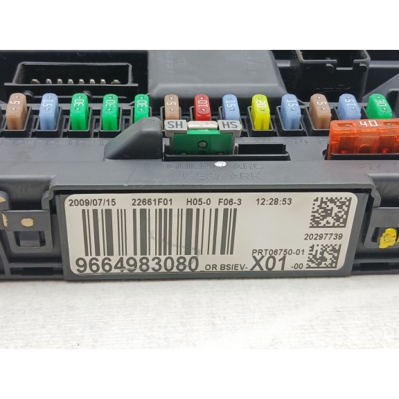 Recambio de centralita bsi para peugeot 207/207+ (wa_, wc_) 1.6 hdi referencia OEM IAM 9664983080  