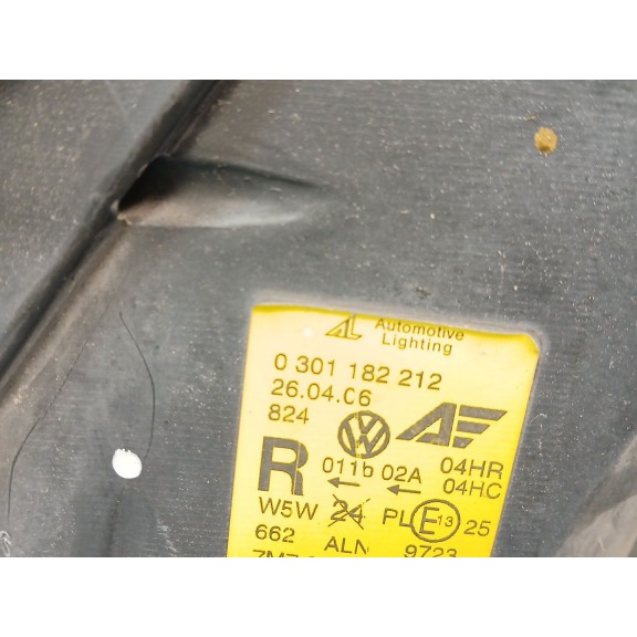 Recambio de faro derecho para seat alhambra (7v8, 7v9) 2.0 tdi referencia OEM IAM 0301182212  