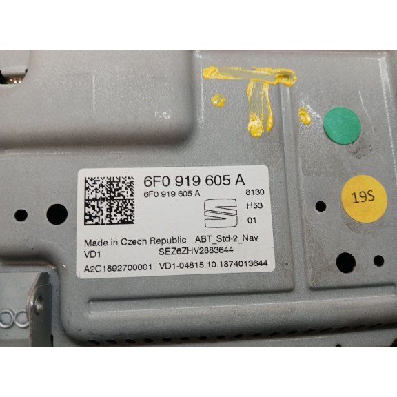 Recambio de pantalla multifuncion para seat arona (kj7, kjp) 1.6 tdi referencia OEM IAM 6FO919605A  