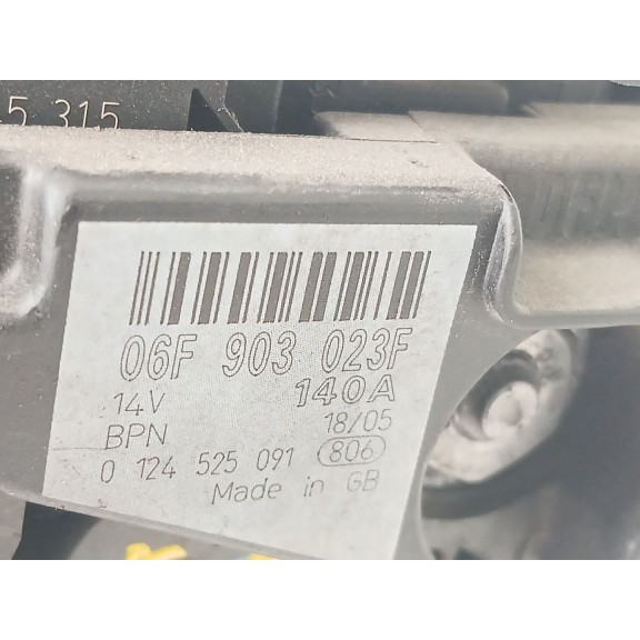 Recambio de alternador para volkswagen golf v (1k1) 1.9 tdi referencia OEM IAM 06F903023F  0124525091