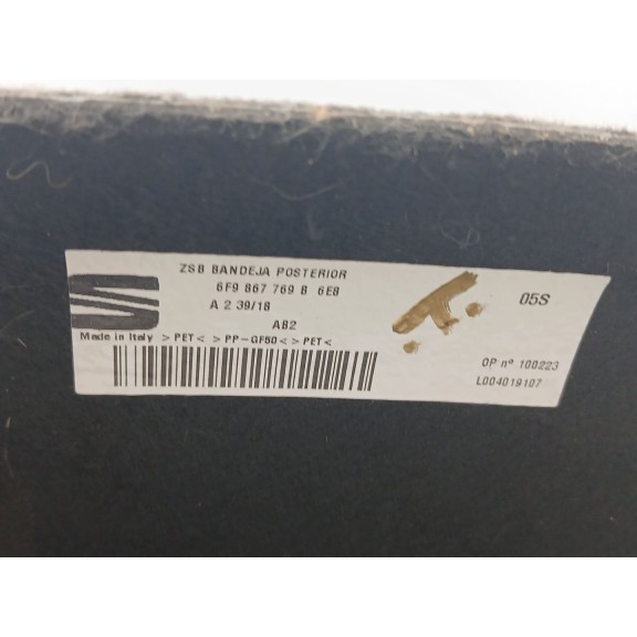 Recambio de bandeja trasera para seat arona (kj7, kjp) 1.6 tdi referencia OEM IAM 6F9867769B6E8 6f9867769b 