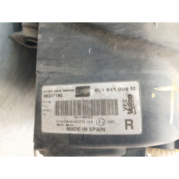 Recambio de faro derecho para seat ibiza iii (6l1) 1.4 16v referencia OEM IAM   