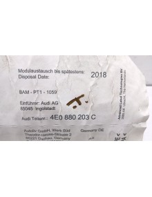 Recambio de airbag delantero derecho para audi a8 (4e2) 3.7 quattro referencia OEM IAM 4e0880203c   2