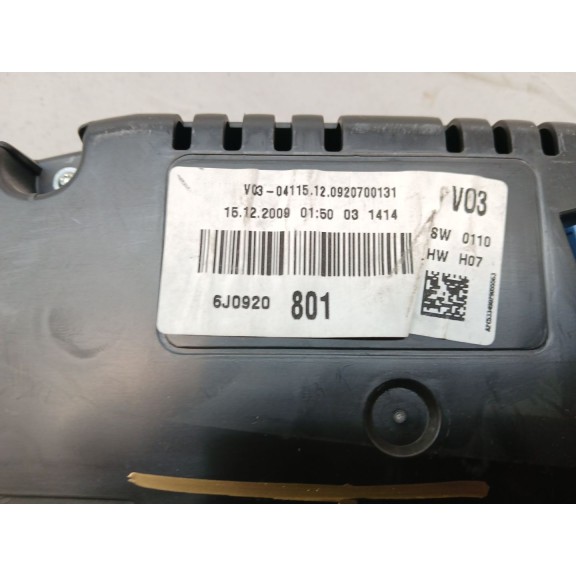 Recambio de cuadro instrumentos para seat ibiza (6j5) reference referencia OEM IAM 6J0920801  