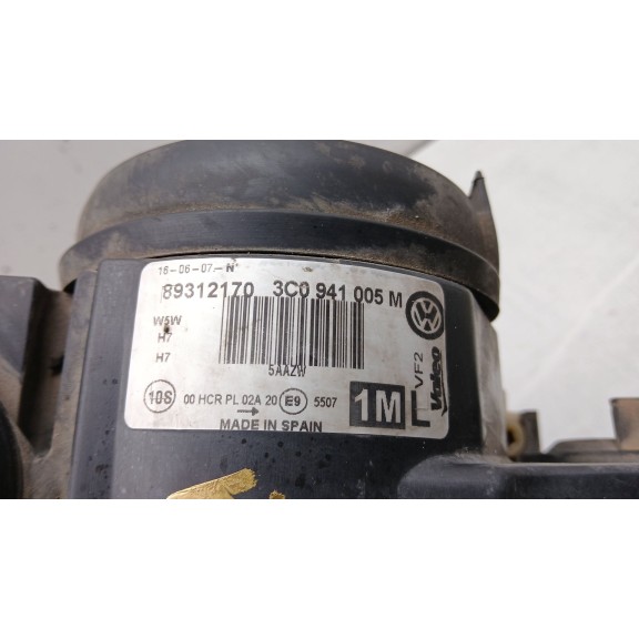Recambio de faro izquierdo para volkswagen passat b6 (3c2) 1.9 tdi referencia OEM IAM 3c0941005m 89312170 