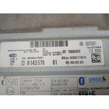 Recambio de sistema navegacion gps para bmw serie 3 lim. (f30) 320i referencia OEM IAM 651219118410 19118410 CAJA