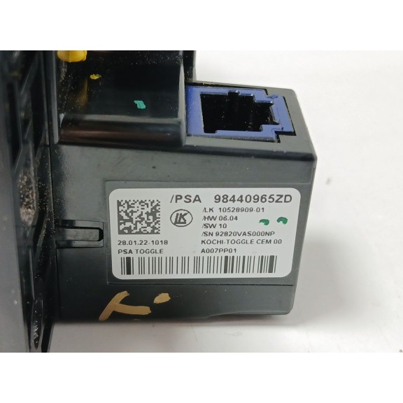 Recambio de palanca cambio para citroën c5 aircross feel referencia OEM IAM 98440965zd  