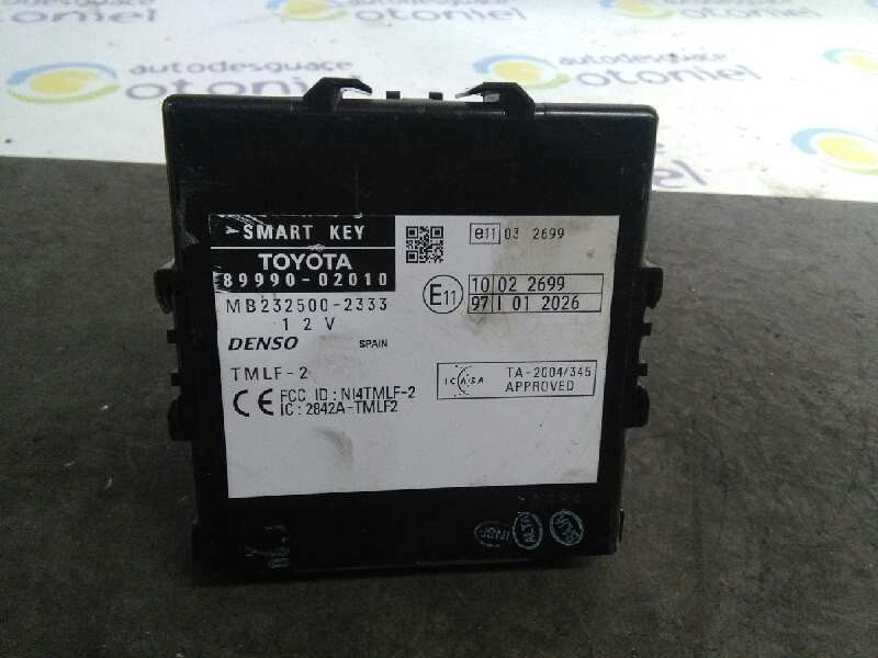 Recambio de centralita inmovilizador para toyota auris luna referencia OEM IAM 8999002010  