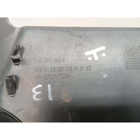 Recambio de rejilla paragolpes delantero para skoda fabia ii (542) 1.2 referencia OEM IAM 5J0853668A  