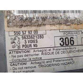 Recambio de centralita airbag para peugeot 306 berlina 3/5 puertas (s1) 1.6 referencia OEM IAM 9633621280  9633621280