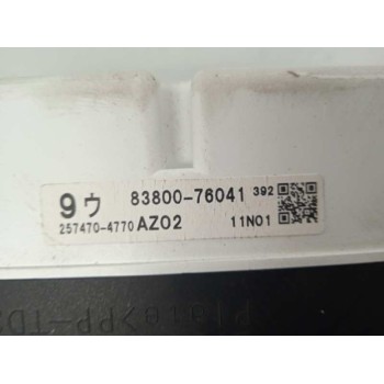 Recambio de cuadro instrumentos para lexus ct 200h referencia OEM IAM 8380076041 8380076041 