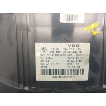 Recambio de cuadro instrumentos para bmw 3 (e90) 320 d referencia OEM IAM 684251375 918734401 