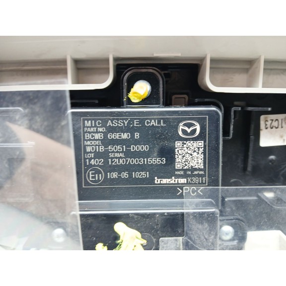 Recambio de luz interior para mazda cx-30 (dm) skyactiv-g m hybrid referencia OEM IAM bcwb66em0b  