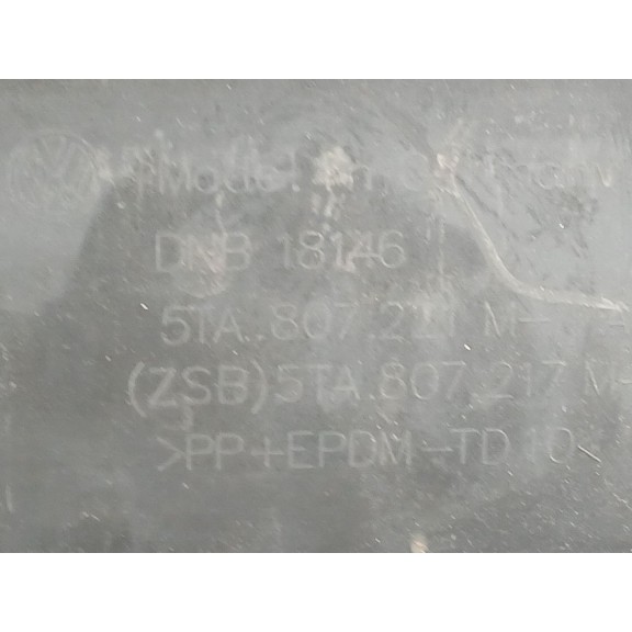 Recambio de paragolpes delantero para volkswagen touran (5t1) 1.6 tdi referencia OEM IAM 5TA807221M  