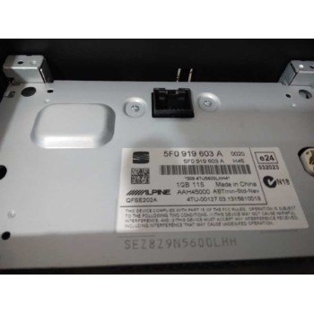 Recambio de sistema audio / radio cd para seat leon (5f1) style referencia OEM IAM 5F0919603A  