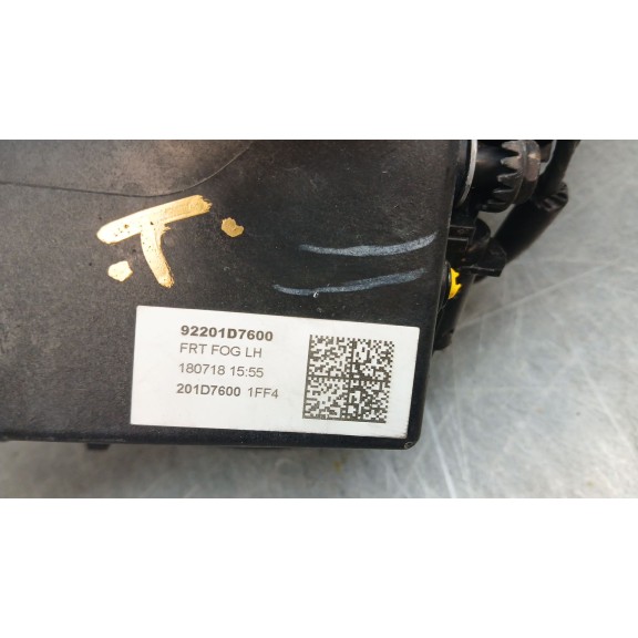 Recambio de faro antiniebla izquierdo para hyundai tucson (tl, tle) 1.6 t-gdi referencia OEM IAM 92201d7600  