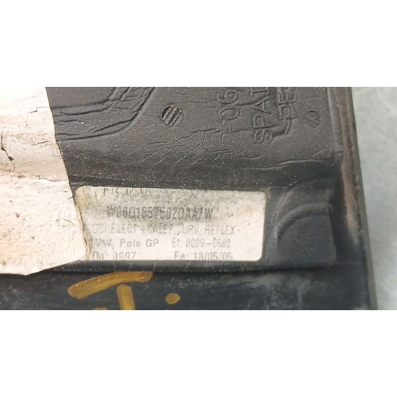 Recambio de retrovisor derecho para volkswagen polo iv (9n_, 9a_) 1.4 tdi referencia OEM IAM 6q1857502d  