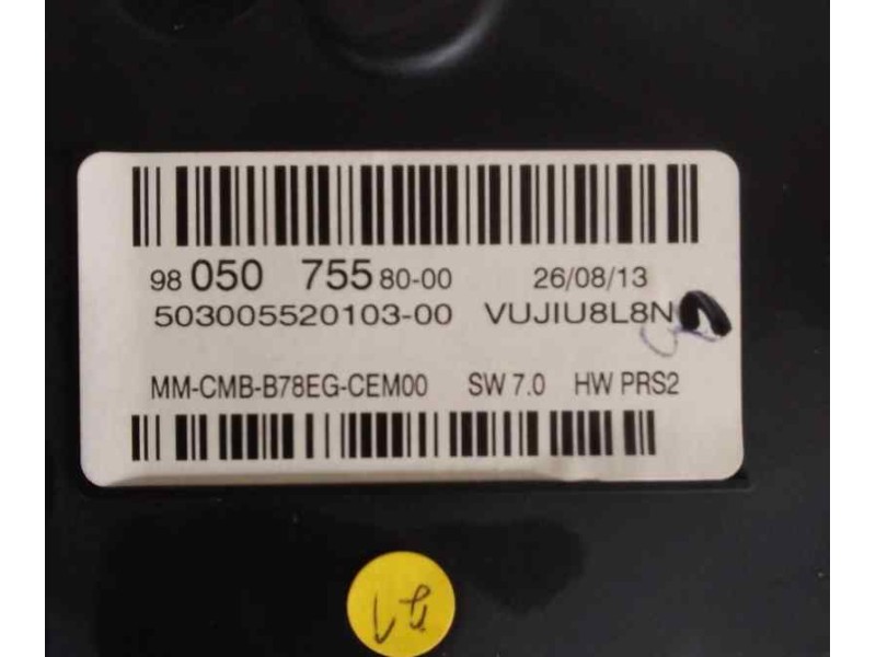 Recambio de cuadro instrumentos para citroën c4 picasso attraction referencia OEM IAM 9805075580 9805075580 