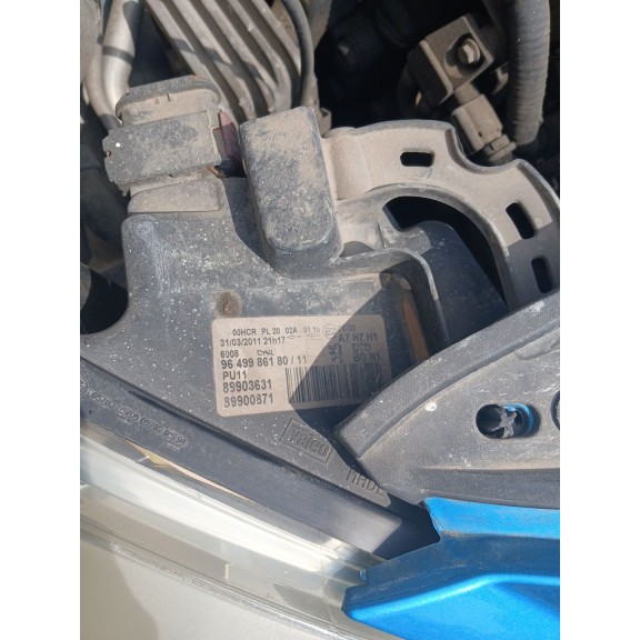 Recambio de faro derecho para peugeot 207/207+ (wa_, wc_) 1.4 hdi referencia OEM IAM   