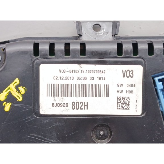 Recambio de cuadro instrumentos para seat ibiza iv (6j5, 6p1) 1.2 tdi referencia OEM IAM 6j0920802h  