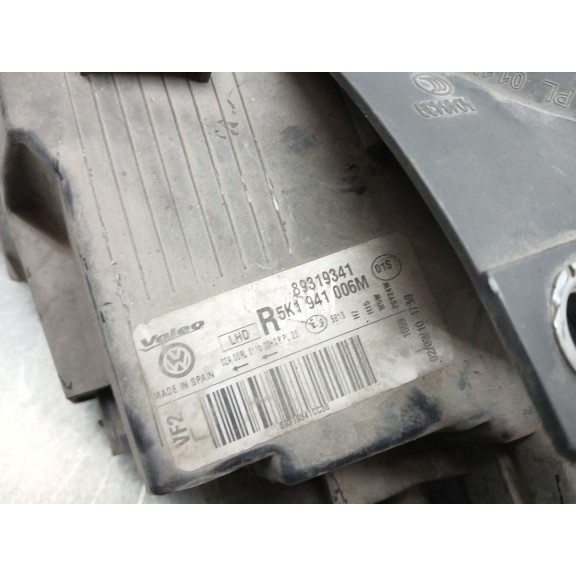 Recambio de faro derecho para volkswagen golf vi (5k1) 1.6 tdi referencia OEM IAM 5K1941006M  