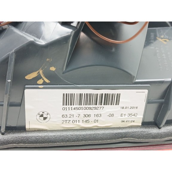 Recambio de piloto trasero izquierdo interior para bmw 5 (f10) 520 d referencia OEM IAM 63217306163 2tz01114501 