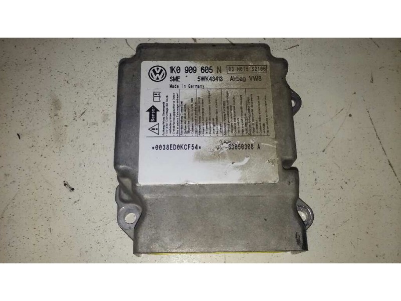Recambio de centralita airbag para volkswagen golf v berlina (1k1) conceptline (e) referencia OEM IAM 1K0909605N 1K0909605N 