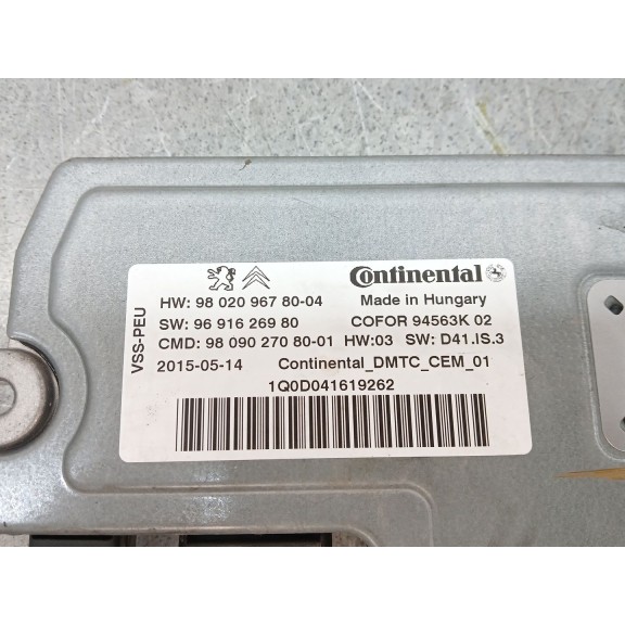 Recambio de modulo electronico para citroën c4 picasso intensive referencia OEM IAM 9802096780-04 9691626980 9809027080