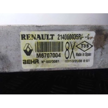 Recambio de radiador agua para renault laguna coupe gt referencia OEM IAM 214000035R  