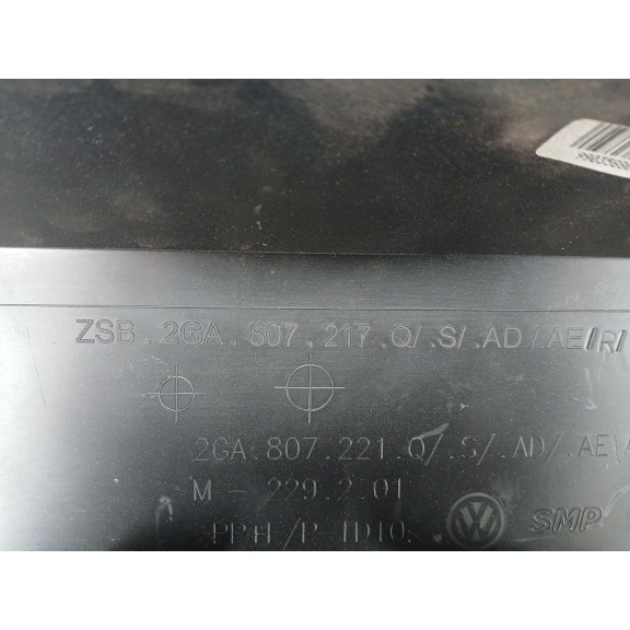 Recambio de paragolpes delantero para volkswagen t-roc (a11, d11) 1.5 tsi 4motion referencia OEM IAM 2GA907221Q  