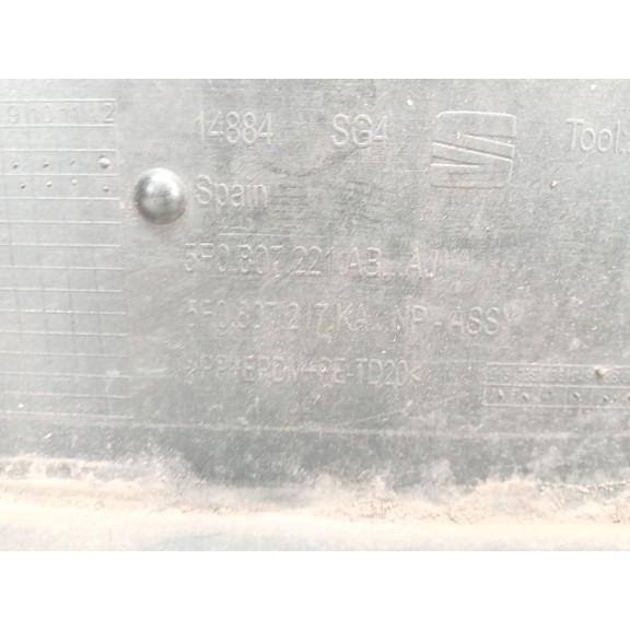 Recambio de paragolpes delantero para seat leon (5f1) 1.4 tgi referencia OEM IAM 5F0807221AB  