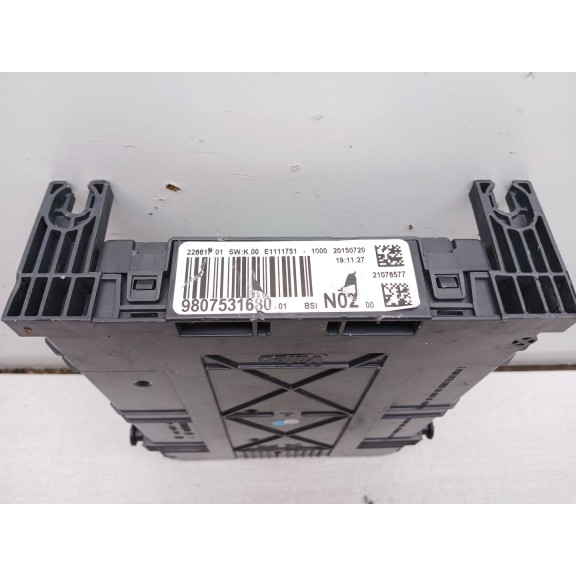 Recambio de centralita bsi para citroën c4 cactus 1.6 bluehdi 100 referencia OEM IAM 9807531680  