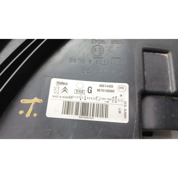Recambio de faro izquierdo para citroën c-elysee (dd_) 1.6 bluehdi 100 referencia OEM IAM 9675140080 90014455 