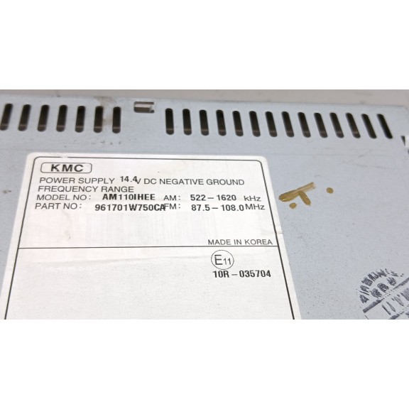 Recambio de sistema audio / radio cd para kia rio 1.2 cat referencia OEM IAM 961701w750ca  