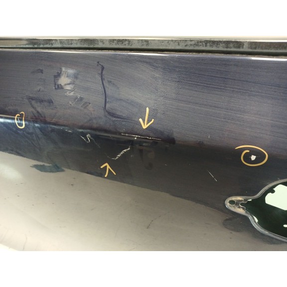 Recambio de puerta delantera izquierda para bmw serie 5 berlina (e60) 530d referencia OEM IAM  AZUL OSCURO 