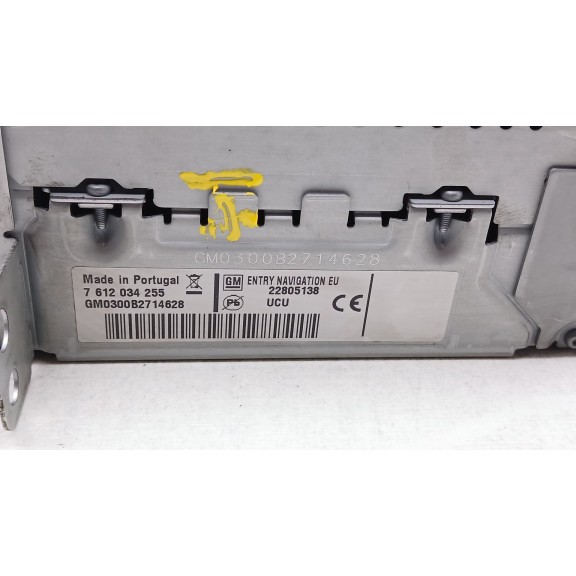 Recambio de sistema navegacion gps para chevrolet cruze (j300) 2.0 cdi referencia OEM IAM 22883322 7612034255 